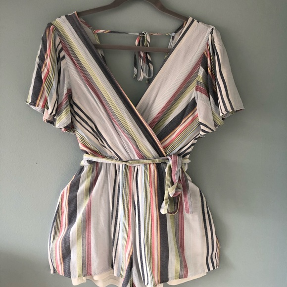 Altar’d State Romper - Striped - Spring and Summer - Picture 2 of 3